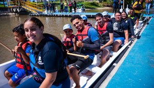 Alunos da Educação Especial de Maceió vivenciam esporte, arte e contato com a natureza