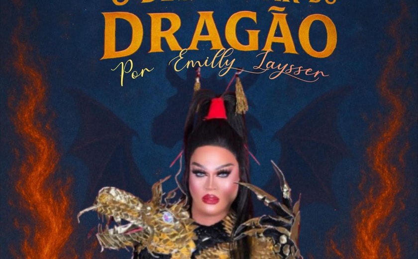 'O Despertar do Dragão' leva arte drag ao palco do Teatro Planetário em Arapiraca
