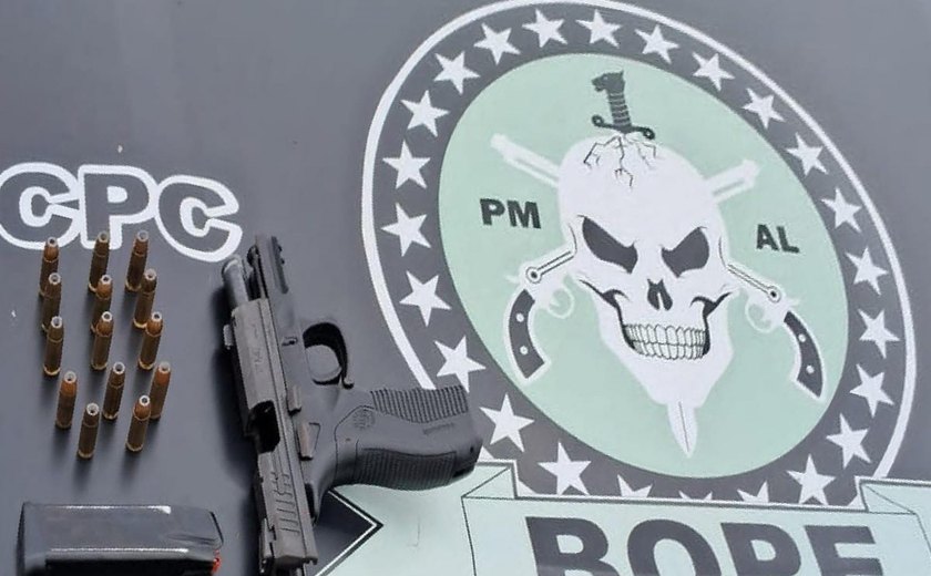 PM apreende três armas durante ações em Maceió, Maragogi e Piranhas