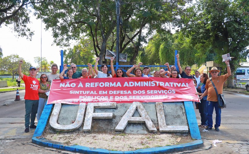 Sintufal faz mobilização na entrada da Ufal nesta 3ª feira