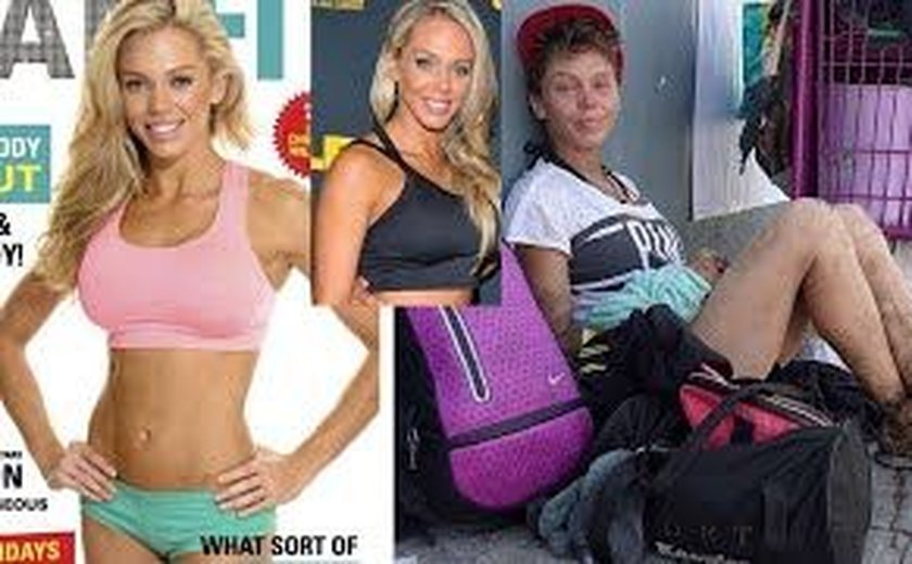 Ex-modelo é flagrada morando na rua e procurando comida no lixo