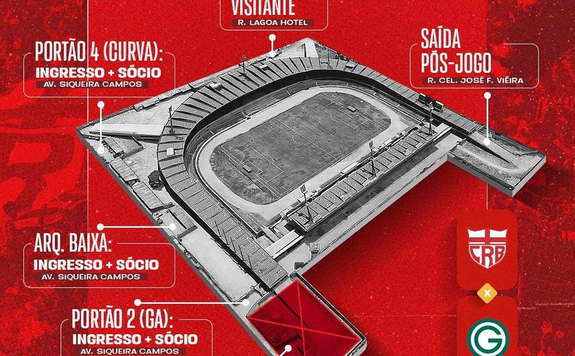 CRB começa nesta quarta a vender ingressos para partida contra o Goiás