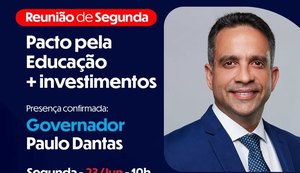 AMA recebe Governador Paulo Dantas para fortalecer Pacto pela Educação