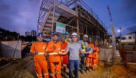 Estação elevatória do Vale do Reginaldo recebe visita técnica do prefeito JHC