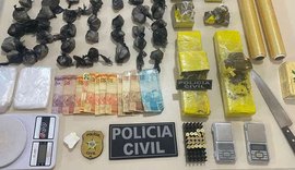Jovem é preso por tráfico de drogas e posse ilegal de munição em São Miguel dos Campos