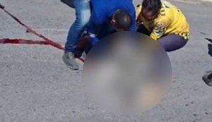 Mulher perde perna após ser atingida por carreta na Rota do Mar