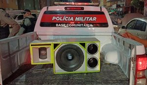 Nove equipamentos sonoros são apreendidos por perturbação do sossego