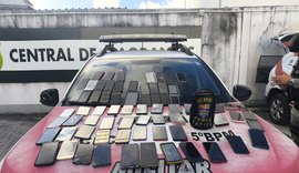 Polícia apreende 75 celulares sem nota fiscal em residência no Benedito Bentes