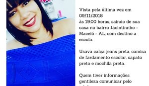 Família busca por jovem desaparecida
