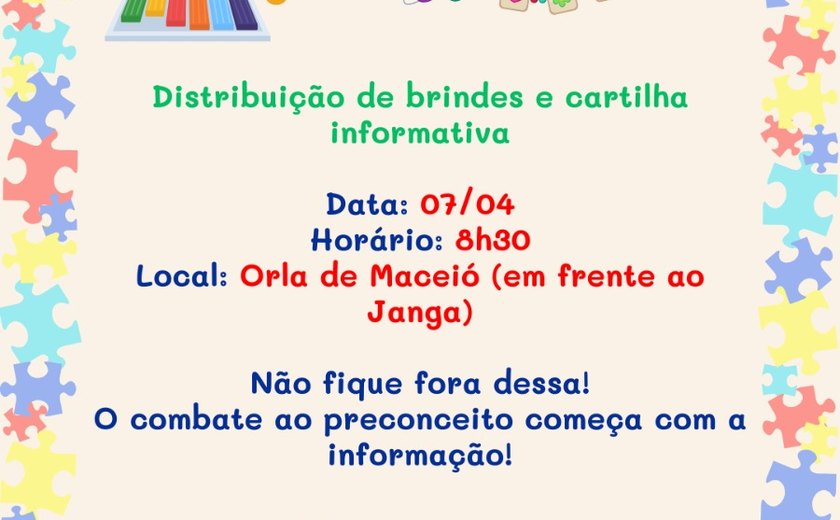 Caminhada da inclusão em alusão ao dia de conscientização do Transtorno do Espectro Autista