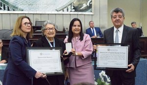 Virgínia Lyra é homenageada na Assembleia Legislativa