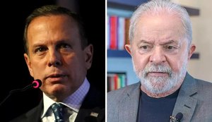 Doria diz ter respeito por Lula, mas não por Bolsonaro