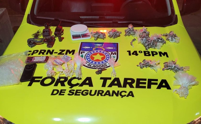 PM flagra tráfico e receptação em ocorrências na Zona da Mata Norte