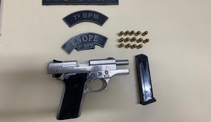Prisões por tráfico e porte ilegal de arma de fogo são registradas pela PM no interior