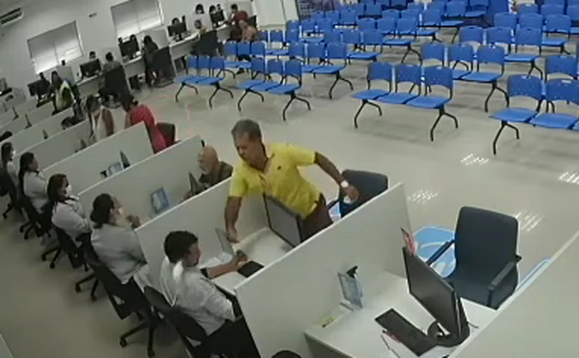Vídeo: funcionário da Equatorial é agredido por cliente em seu local de trabalho