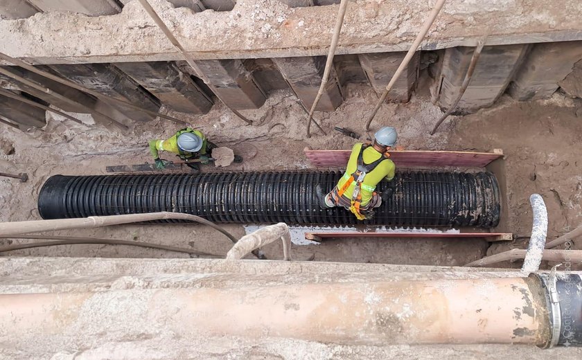 BRK substitui 70 metros de rede e finaliza mais uma etapa de obra na Rua Cabo Reis