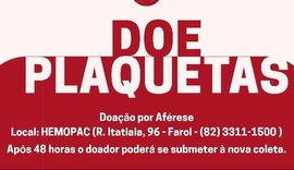 Paciente internado em UTI precisa de doação de plaquetas
