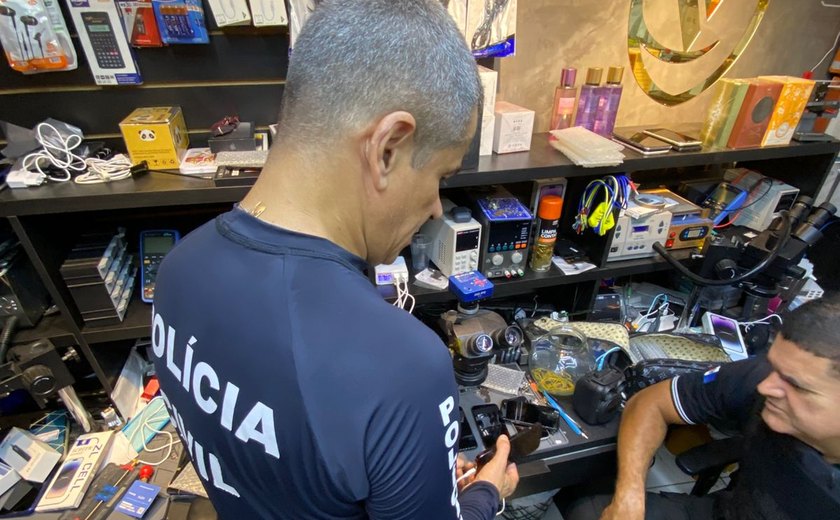 Operação “Vitrine do Crime” combate venda de celulares roubados em Maceió