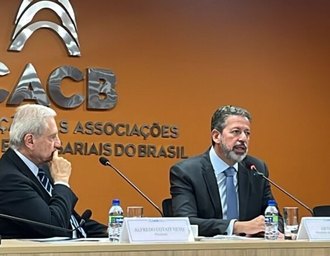 Arthur Lira participa de ciclo de debates da Confederação das Associações Comerciais e Empresariais do Brasil