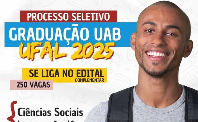 Ufal lança edital com 250 vagas para graduação a distância em dois cursos