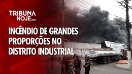 Incêndio de grandes proporções no Distrito Industrial de Maceió