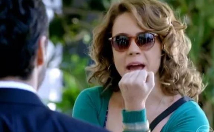 ‘Império’: Revoltada, Cristina dá uma ‘banana’ para os filhos de José Alfredo