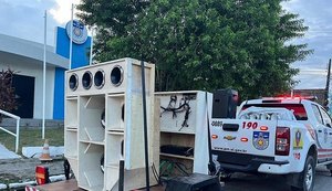 Mais de 50 equipamentos de som são apreendidos no primeiro trimestre de 2024