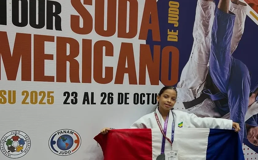Judô alagoano sobe ao pódio no Sul-Americano: Michaelly Tavares é prata no Paraguai