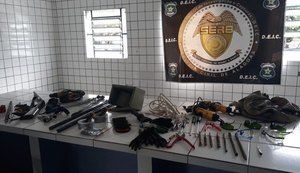 Deic mostra histórico e funções de integrantes da quadrilha presa na operação Faixa Preta