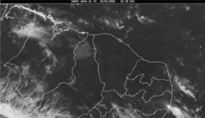 Semarh emite aviso de chuvas em pontos isolados do Litoral e Zona da Mata