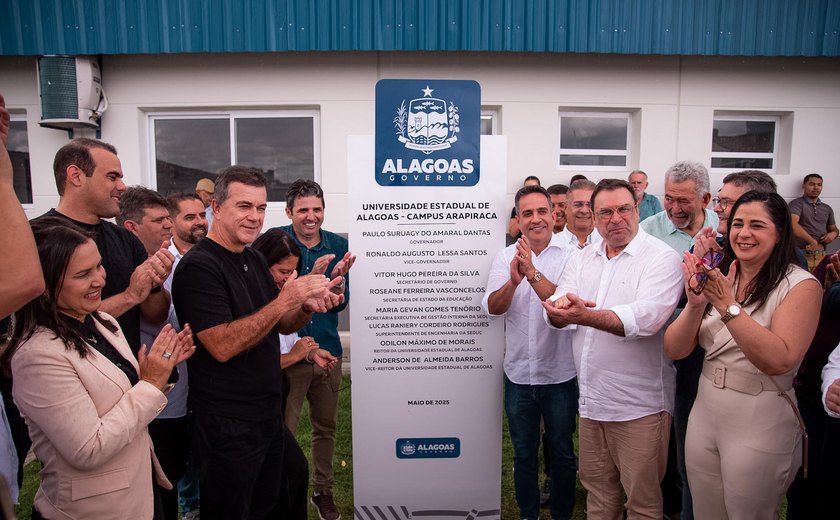 Governador inaugura campus da Uneal em Arapiraca e autoriza concurso público