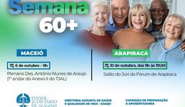 Semana 60+ no TJ/AL vai orientar sobre envelhecimento e qualidade de vida