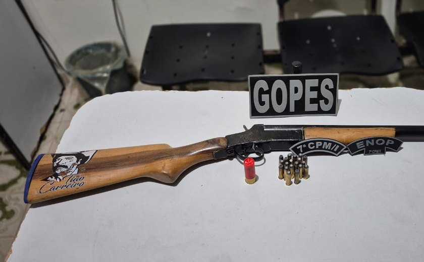 Polícia Militar apreende armas durante abordagens no Agreste Alagoano