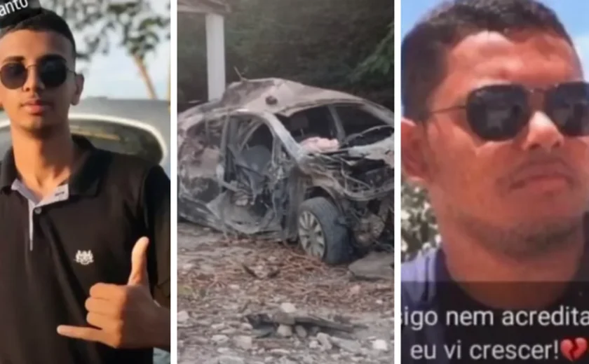Dois jovens morrem após colisão de carro contra muro