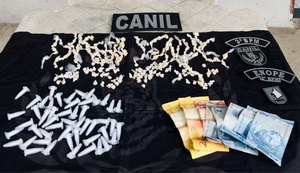 PM apreende mais de 650 porções de drogas prontas para comercialização