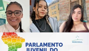 Três alunas da Rede Pública Estadual vão representar Alagoas no Parlamento Juvenil do Mercosul