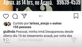 Adolescente de 14 anos desaparece e família inicia campanha na internet