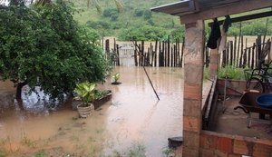 Fortes chuvas isolam povoados rurais na Região Norte de Alagoas