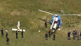 Helicóptero com cinco pessoas cai no Rio de Janeiro
