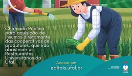 Ufal lança chamada pública em busca de parceria com cooperativas de produtores