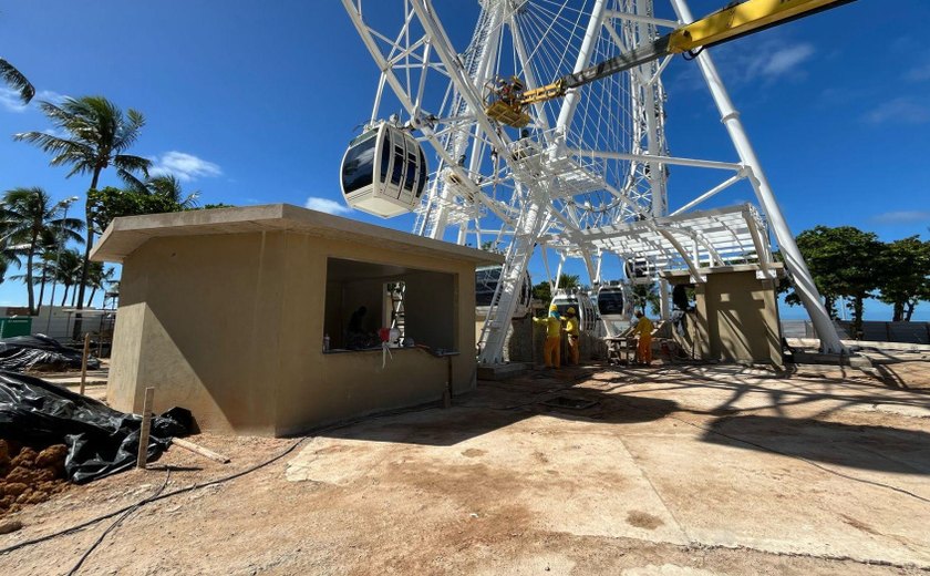 Prefeitura revitaliza entorno do projeto da roda-gigante na Pajuçara