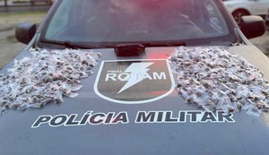 PM apreende arma de fogo, mais de 40 munições e drogas em Maceió
