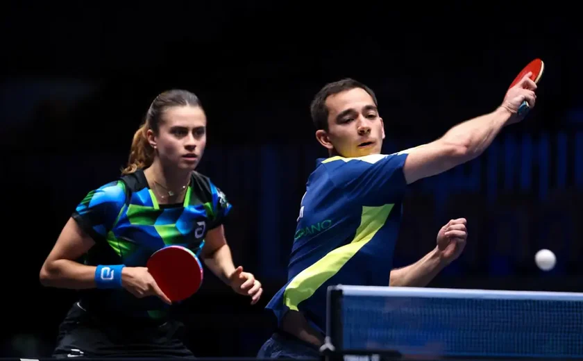 Hugo Calderano e Bruna Takahashi vão à final de torneio na Eslovênia