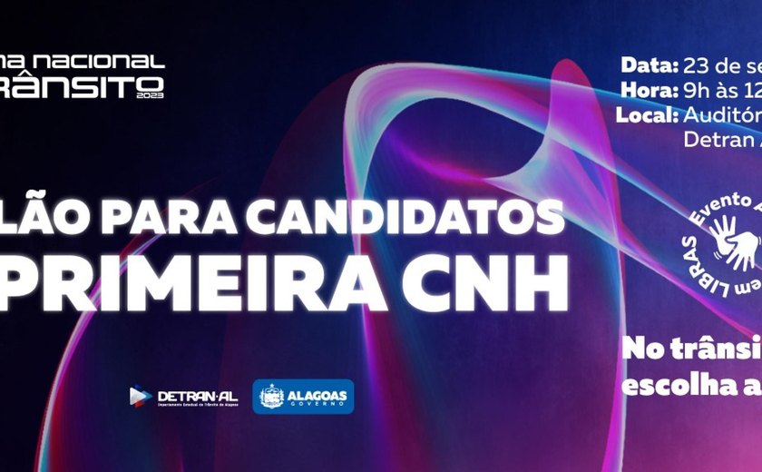 Detran Alagoas abre inscrição de aulão gratuito para candidatos a 1ª CNH