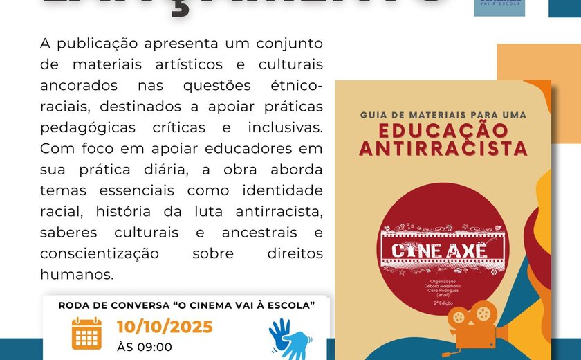Guia de Materiais para uma Educação Antirracista será lançado dia 13 em Alagoas