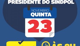Sindpol realizará ato público contra a perseguição ao seu presidente nesta quinta