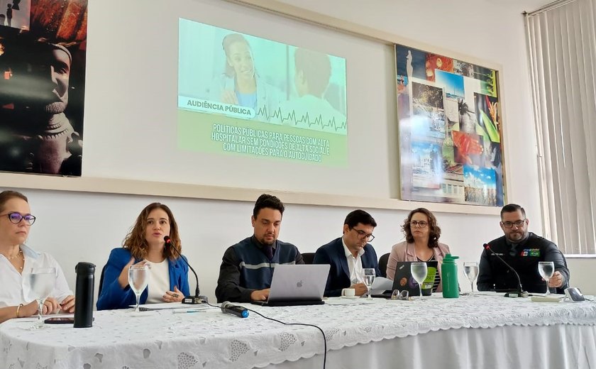 MP/AL, MPF e DPE debatem políticas públicas para pessoas com alta hospitalar sem condições de alta social e limitações