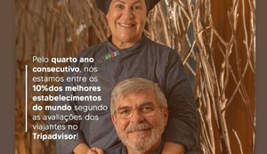 Villa Milagres está entre os 10% dos melhores restaurantes do mundo pela quarta vez consecutiva