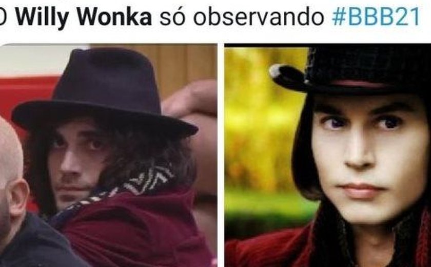 Internautas comparam Fiuk a Willy Wonka por causa de look inusitado