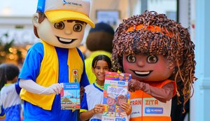 Com ações interativas, Detran AL conscientiza crianças e jovens em shopping de Arapiraca